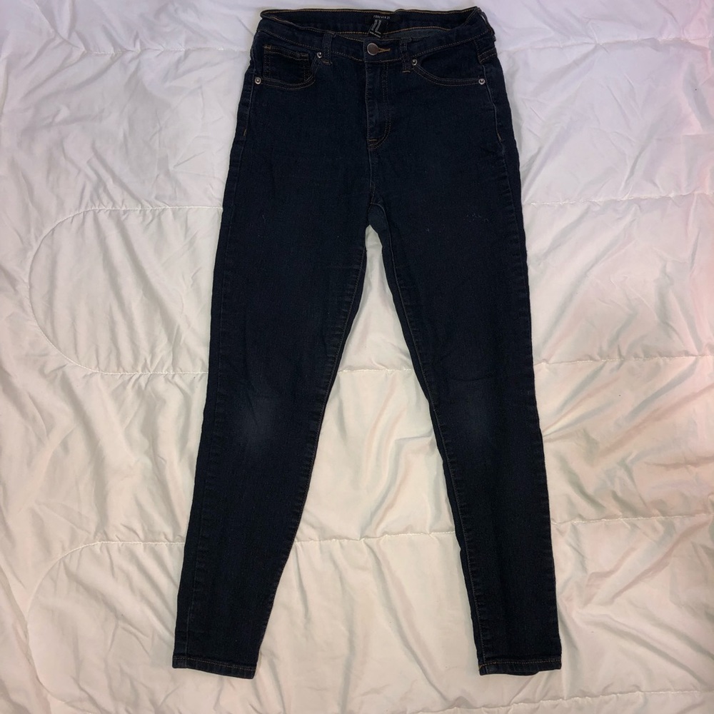 Forever 21 Dark Wash Denim Jeans
